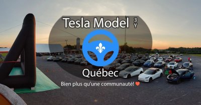 Groupe Facebook Tesla Model 3/Y Québec